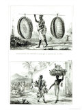 Buy Head Baskets and a Poultry Seller, from Voyage Pittoresque et Historique Au Bresil at AllPosters.com