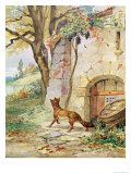 Buy The Fox and the Grapes, Illustration For Fables by Jean de La Fontaine at AllPosters.com