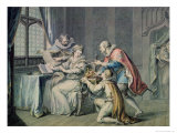 The Dukes of Northumberland and Suffolk Praying Lady Jane Grey to Accept the Crown
