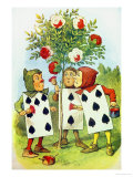 The Playing Cards Painting the Rose Bush, Illustration from Alice in Wonderland by Lewis Carroll