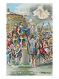 Buy Constantine's Vision of the Cross, After the Fresco in the Sala Di Costantino, Raphael Rooms at AllPosters.com