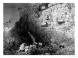 Head of Itzam Na, Izamal, Yucatan, Mexico, 1844