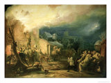 Buy The Rescue of John Wesley from the Epworth Rectory Fire, 1840 at AllPosters.com