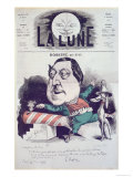 La Lune Magazine Featuring a Caricature of Rossini, Message and Autograph of the Composer, 1867