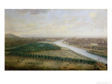 Buy Paris, View from Above the Champs-Elysees, c.1740 at AllPosters.com