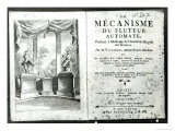 Buy Automatons, Le Mecanisme du Fluteur Automate by Jacques de Vaucanson, Engraved Vivares at AllPosters.com