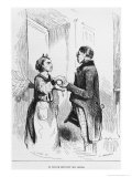 M. Lecocq Getting His Rents, Engraved by Charles Gilbert