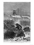 Stupide, La Maheude Se Baissa, Illustration from Germinal by Emile Zola