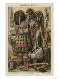 Buy Asiatische Kultur I., Plate from the Myers Konversations-Lexikon, 1895 at AllPosters.com