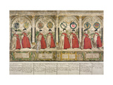 Procession of the Knights of the Garter, Engraved by Marcus Gheeraerts the Elder