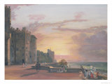 Buy Windsor Castle: North Terrace Looking West at Sunset at AllPosters.com