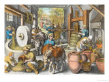 The Production of Olive Oil, Plate 13 from Nova Reperta