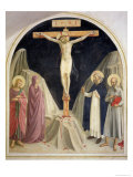 Buy The Crucifixion, with SS Dominic and Jerome, 1442 at AllPosters.com