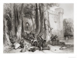 The Siege of Lathom House, 1644, Engraved by W. Topham