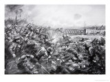Buy The German Attack at Mons, Illustration from The History of the Nation at AllPosters.com