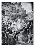 Buy Mary Queen of Scots Enters Edinburgh, 1561, Illustration from The History of the Nation at AllPosters.com