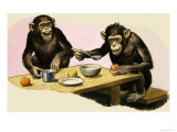 Buy Z For Zoo, Chimpanzee's Tea-Party at AllPosters.com