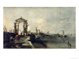 Buy Capriccio with an Arch and Landing Stage, c.1750 at AllPosters.com