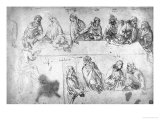 Preparatory Drawing For the Last Supper