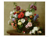 Buy French Roses and Peonies, 1881 at AllPosters.com