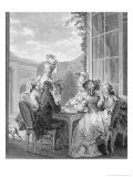 Buy The Whist Party, 1783, Engraved by Jean Dambrun at AllPosters.com