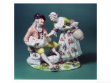 Buy Meissen Figure of a Poultry Seller by Johann Joachim Kaendler at AllPosters.com