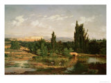 Buy Countryside with a River, Manzanares at AllPosters.com