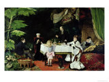 The Luncheon in the Conservatory, 1877 Giclee Print