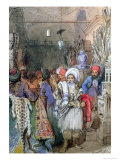Vendors in the Covered Bazaar, Istanbul, 1851
