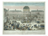 Chateau Des Tuileries, 10th August 1792, Engraved by Jourdan