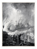 Buy The Gallant End of H.M.S. Tiperrary at Jutland, The Naval Front, c.1920 at AllPosters.com
