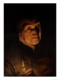 Buy Study of an Old Woman, Holding a Candle at AllPosters.com