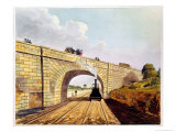 Buy Rainhill Bridge, Plate 12 from Liverpool and Manchester Railway, Engraved by Henry Pyall at AllPosters.com