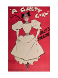 Poster Advertising A Gaiety Girl at the Daly