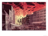 Buy View of the Terrific Explosion at the Great Fire in New York, 19th July 1845 at AllPosters.com