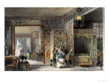 Buy Boudoir and Bed-Chamber of a Lady of Rank, China in a Series of Views by George Newenham Wright at AllPosters.com