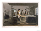 Cloth Dressers, from Costume of Yorkshire Engraved by Robert Havell