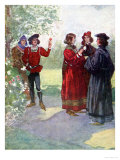 Buy The Nobles Plucked Red or White Roses, Our Island Story by H.E. Marshall, Pub. Jack Ltd, 1905 at AllPosters.com