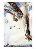 Buy Enemy Crashed to the Earth in a Column of Flame and Smoke, c.1916 at AllPosters.com