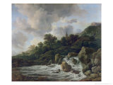 Buy Waterfall Near a Village, c.1665-70 at AllPosters.com