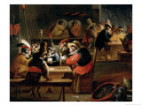 Buy Monkeys in a Tavern, Detail of the Card Game at AllPosters.com