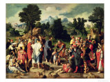 The Healing of the Blind Man of Jericho, Central Panel of Triptych, 1531