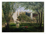 Buy Garden Scene, with a Boy, the Artist's Son George Dunlop Leslie, 1840 at AllPosters.com