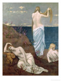 Buy Young Girls by the Sea, Before 1894 at AllPosters.com