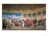 Buy Hemicycle: Artists of All Ages, Detail of the Right Hand Side, 1836-41 at AllPosters.com