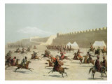 Buy Kurdish and Tatar Warriors, Sadar Abbat, Armenia, Plate 15, Book on Caucasuss, c.1847 at AllPosters.com