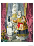 Buy Eli Questioning Samuel Regarding the Vision, from a Bible Printed by Edward Gover, 1870's at AllPosters.com