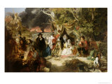 Buy Highgate Fields During the Great Fire of London in 1666, 1848 at AllPosters.com