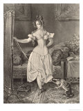 The Stay-Lace, Engraved by Alfred Leon Lemercier