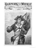 76 Minuteman, from Harpers Weekly, Engraved by Speer, New York, c.1876